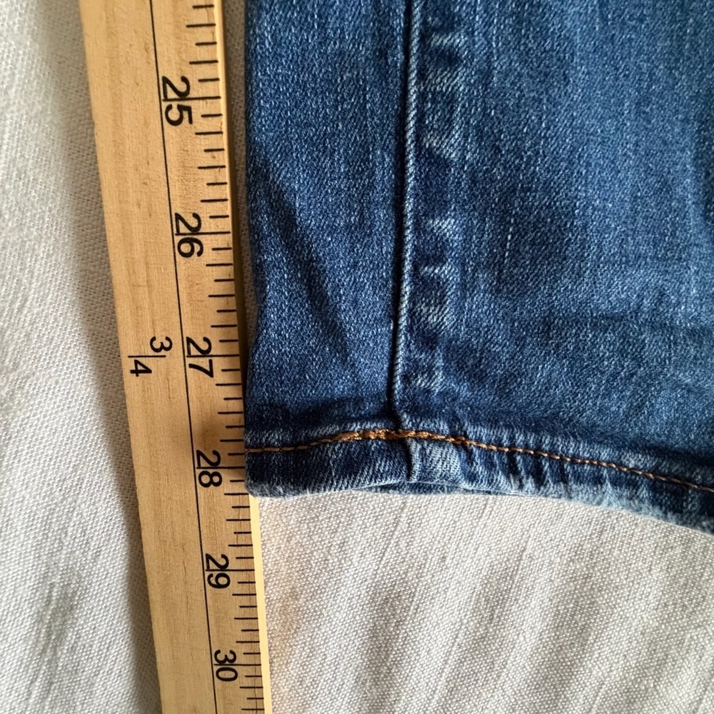 LOFT Modern Skinny Jeans Womens 27/4 Blue Medium Wash Distressed Denim 27x28.5 - Picture 4 of 11